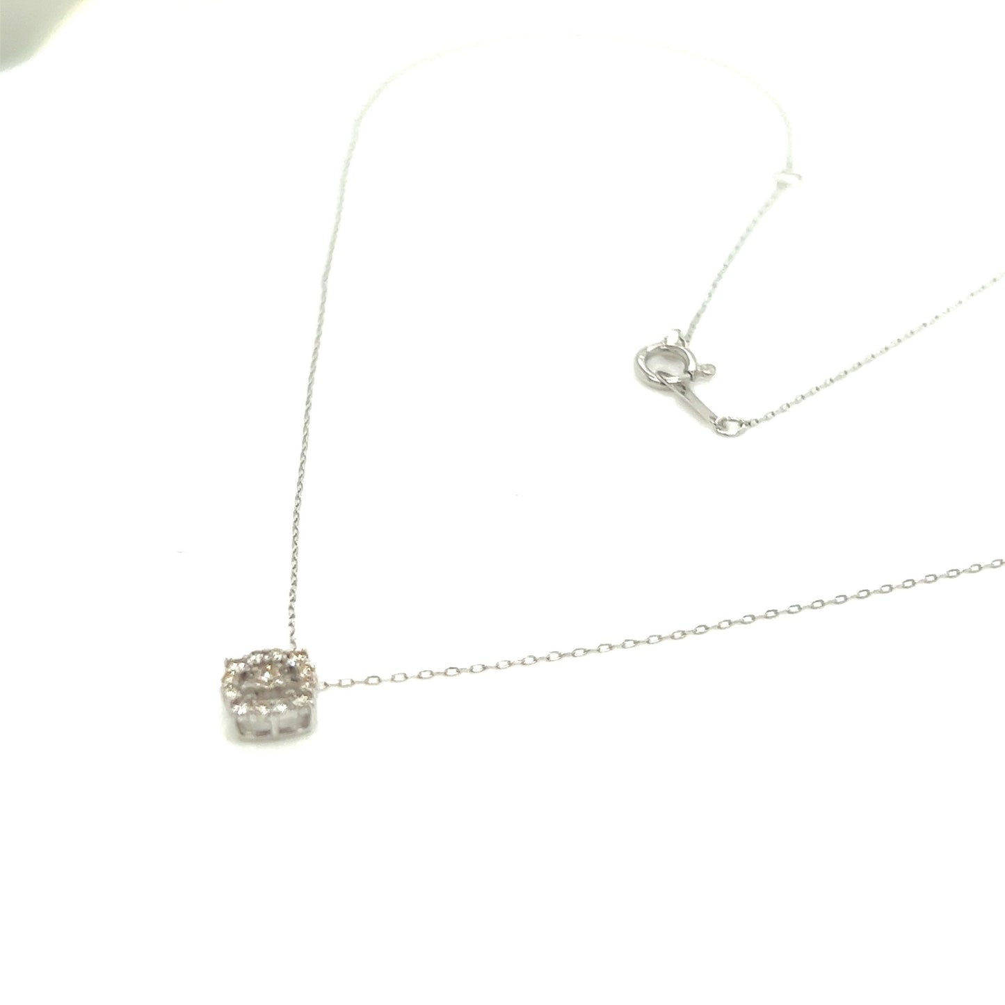 Whole Dia Rhombus Necklace 0.1ct - JMW Jewelry Wholesale