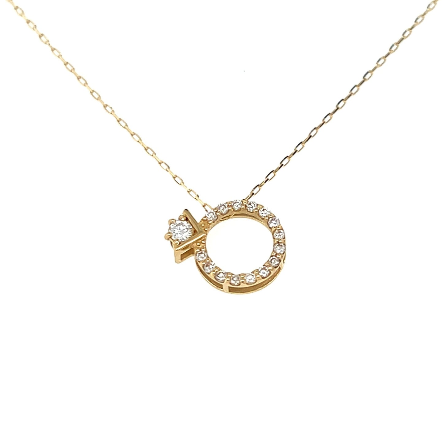 Whole dia Ring Pendant 0.1ct - JMW Jewelry Wholesale