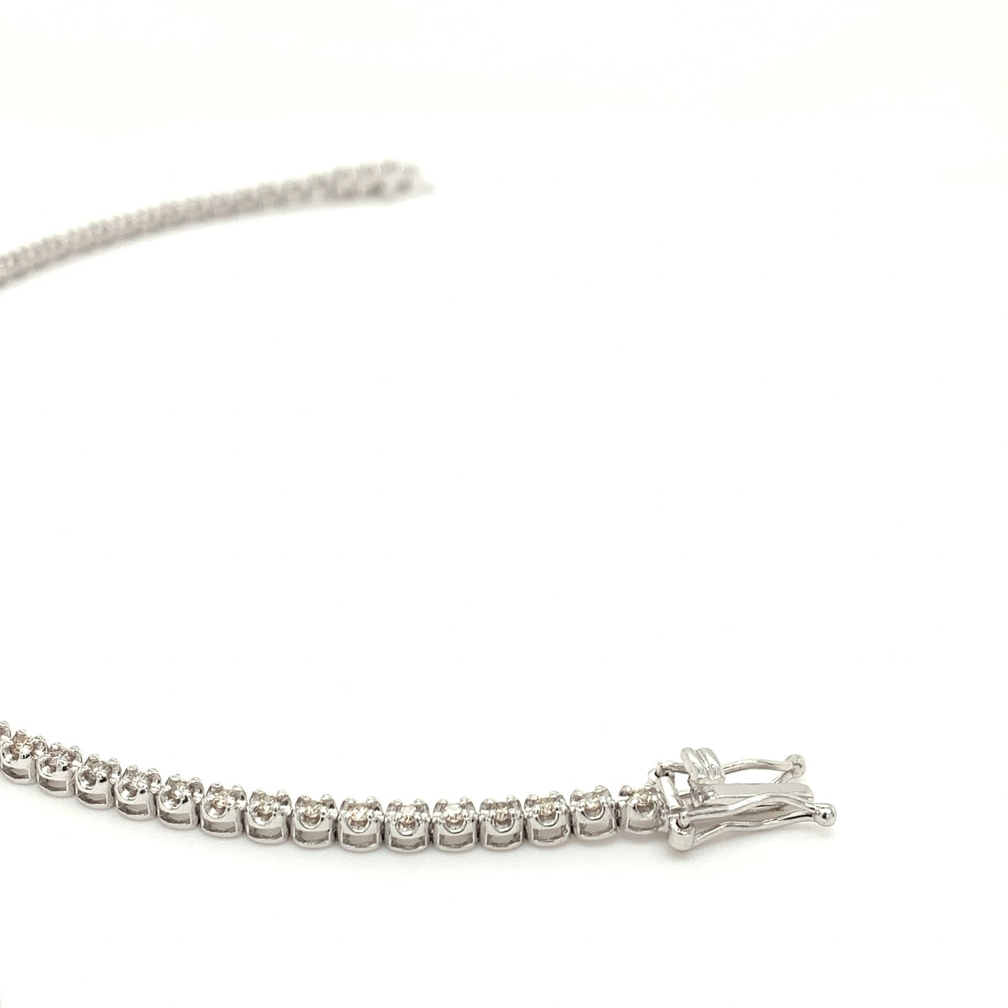 K18 Tennis Bracelet 1ct Thick chain