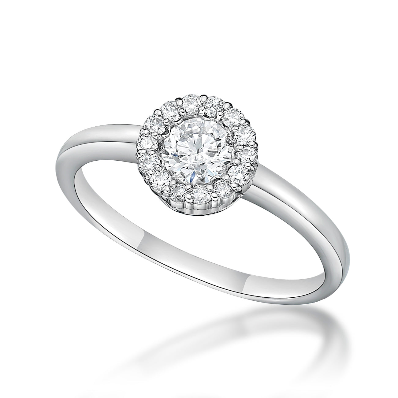 Halo Ring with CGL Cert Book
0.3/0.12ct