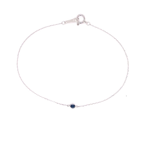 Single Bubble Sapphire Bracelet 0.07ct