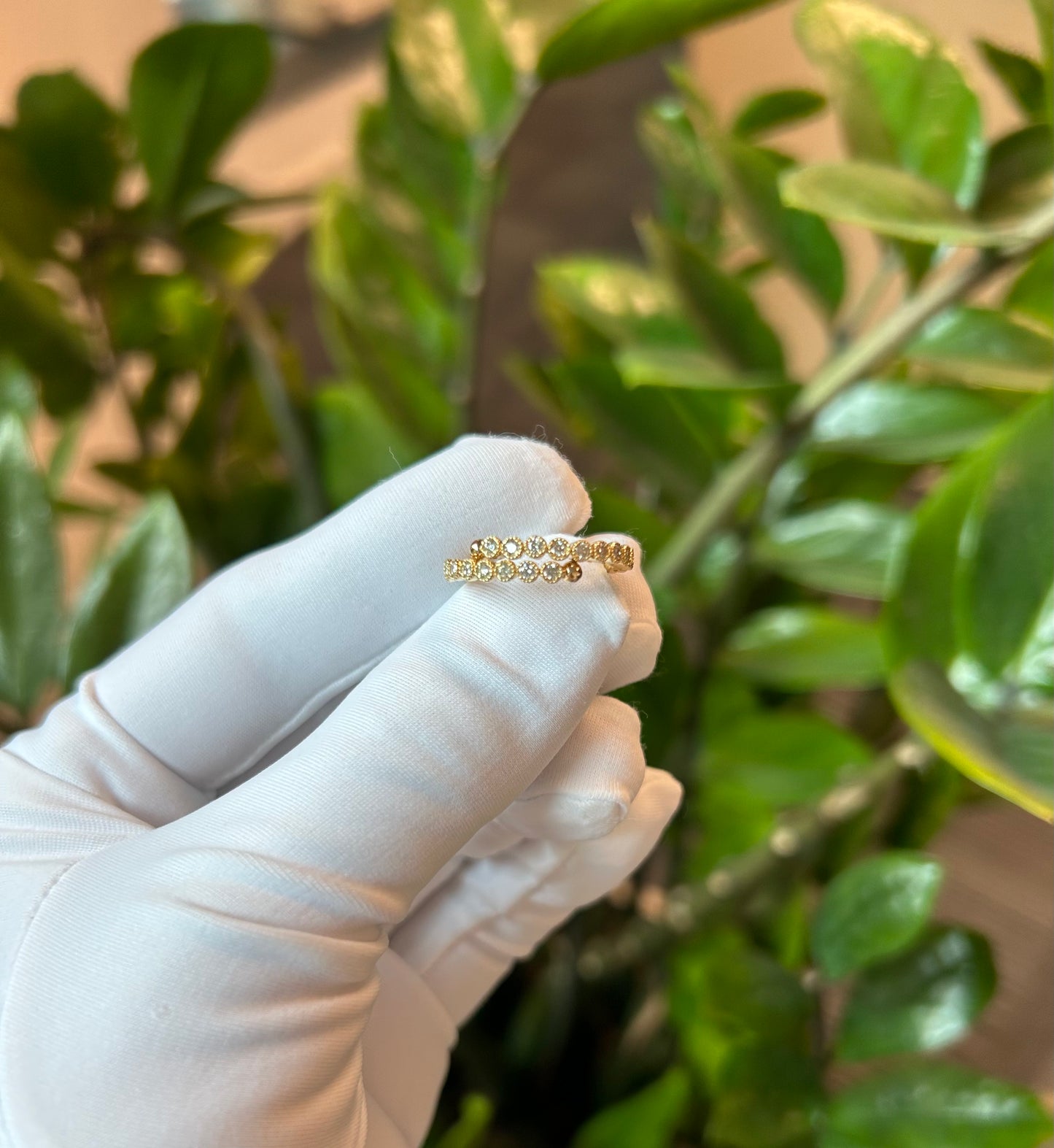 Bezel Half Eternity Flexi Ring 0.6ct