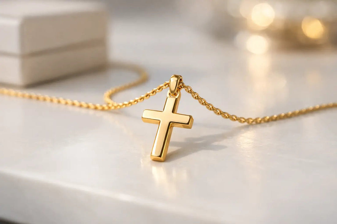 A Cross Necklace in Solid Gold, Chosen Well - JMW Jewelry Wholesale