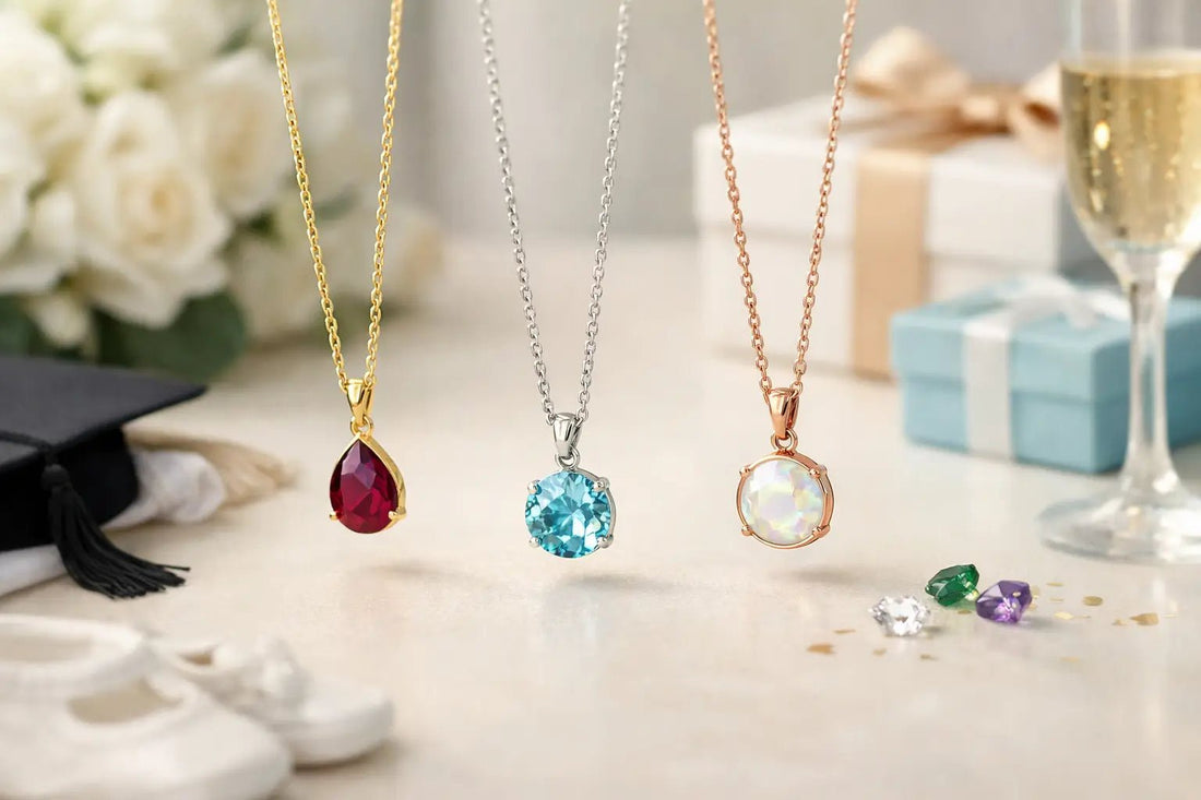 Best Birthstone Necklace Gifts for Every Milestone - JMW Jewelry Wholesale