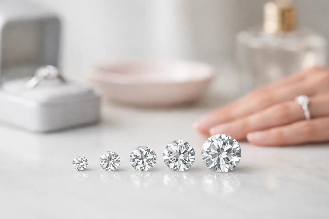 Diamond Carat Size Guide for Everyday Elegance - JMW Jewelry Wholesale