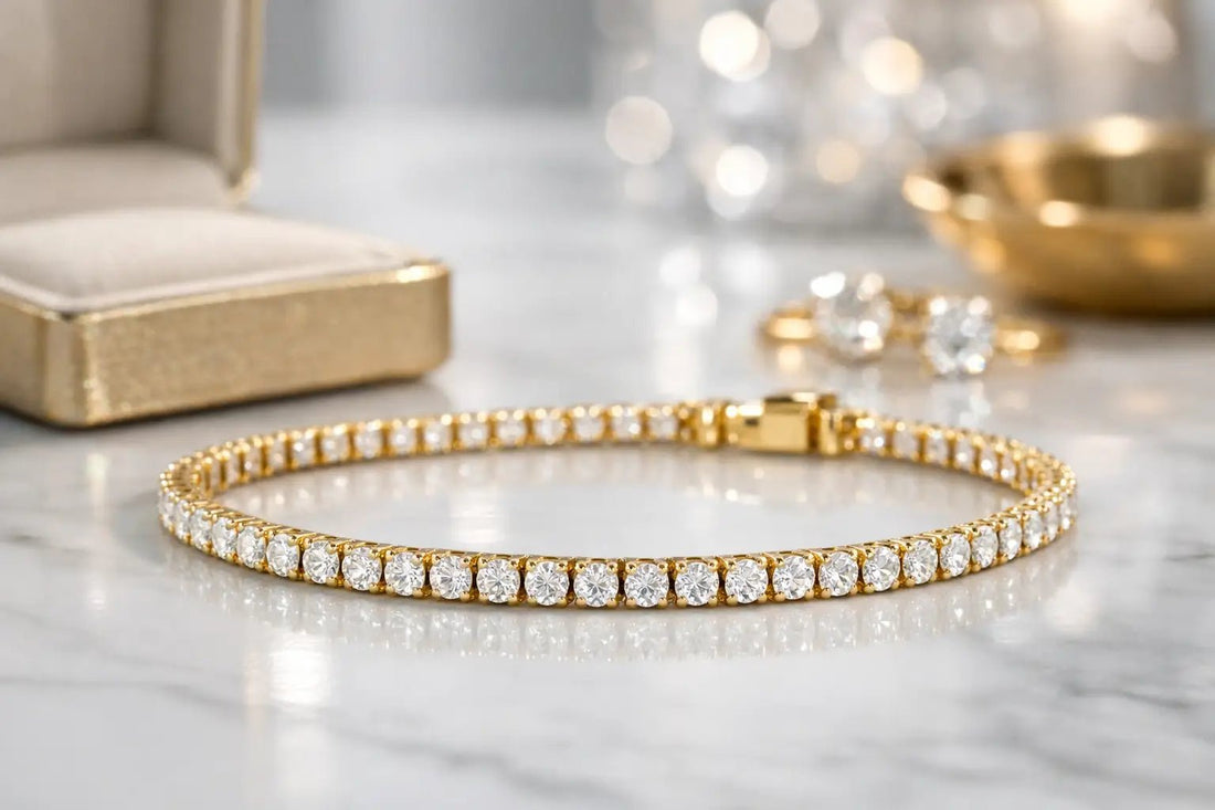 Diamond Tennis Bracelet Real Gold Guide - JMW Jewelry Wholesale