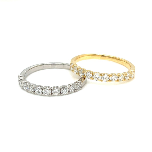 10 Dia Half Eternity Ring 0.5ct - JMW Jewelry Wholesale
