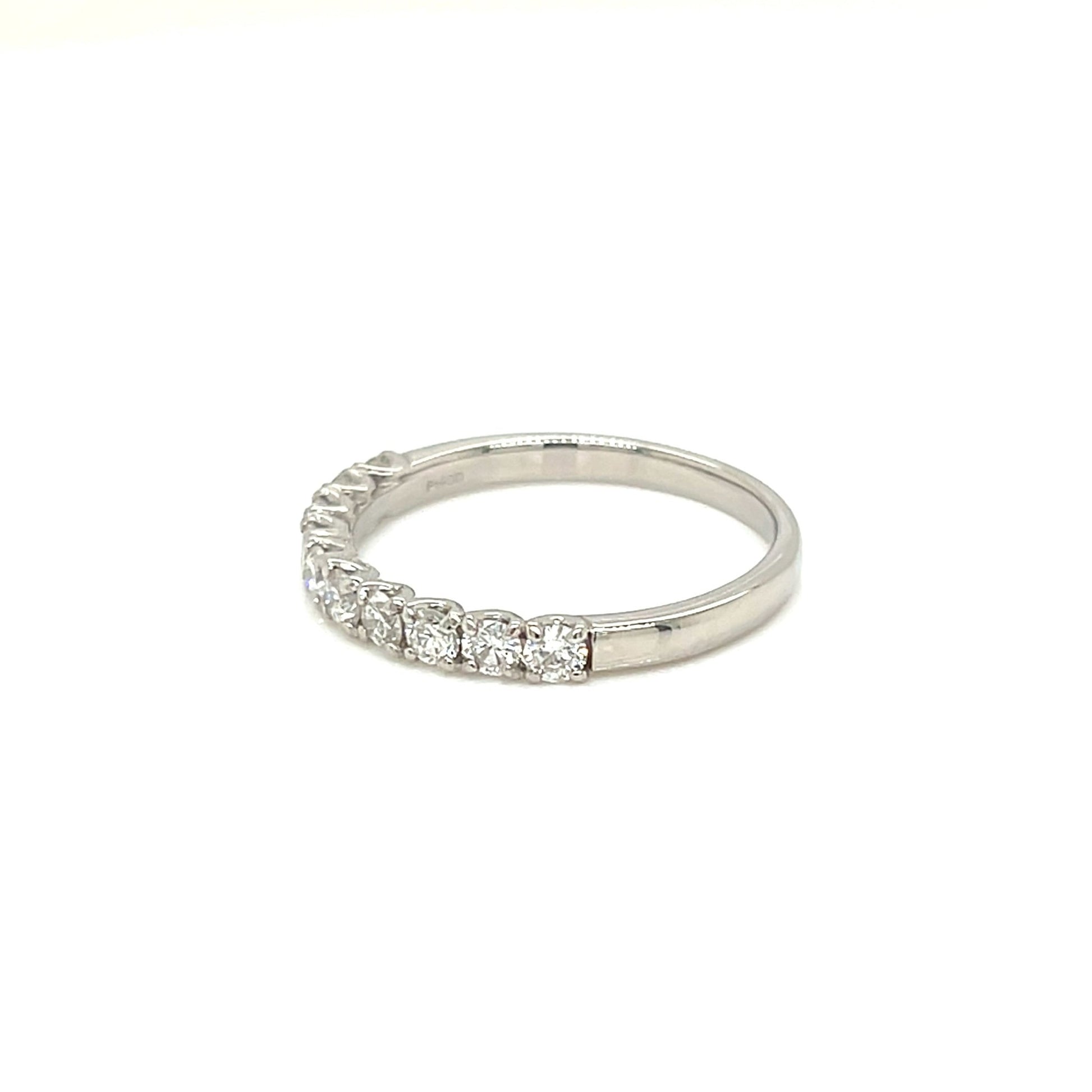 10 Dia Half Eternity Ring 0.5ct - JMW Jewelry Wholesale