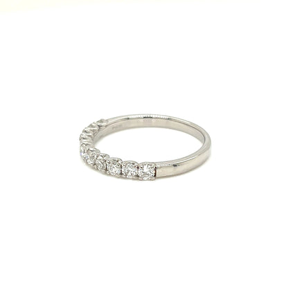 10 Dia Half Eternity Ring 0.5ct - JMW Jewelry Wholesale