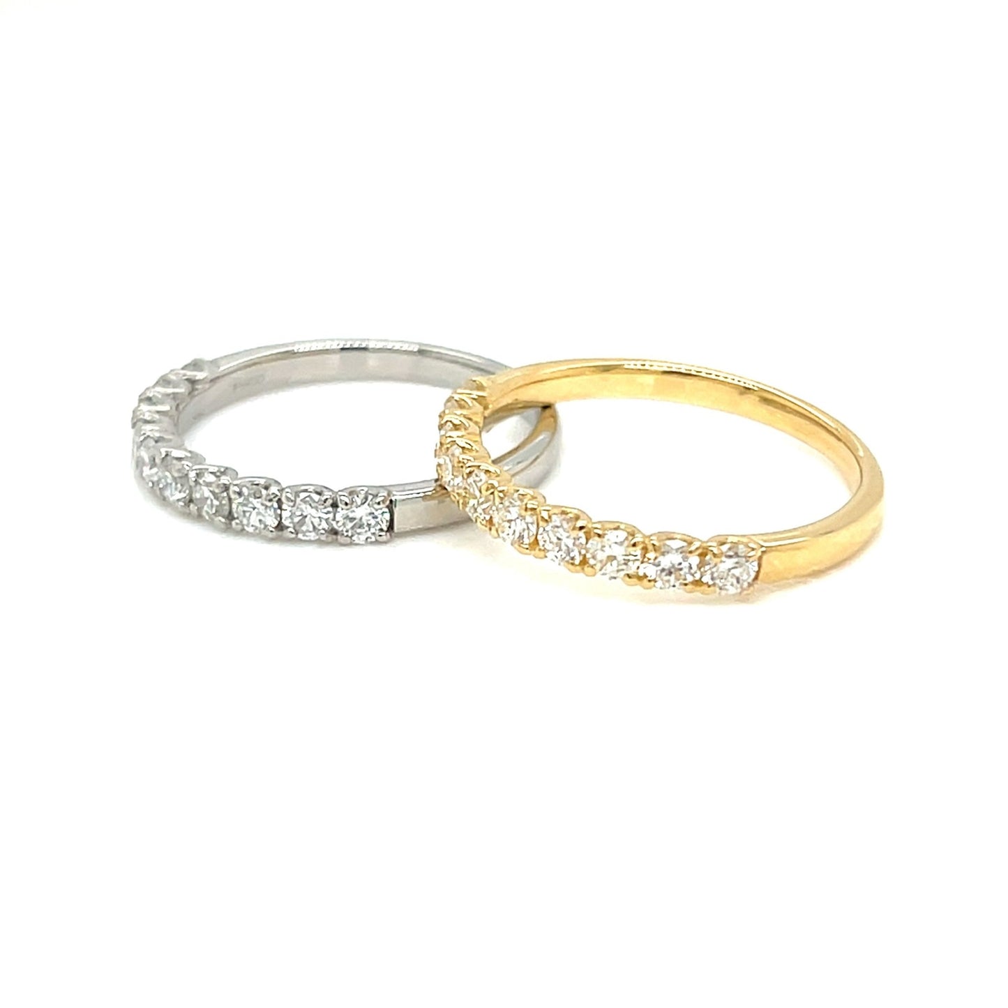 10 Dia Half Eternity Ring 0.5ct - JMW Jewelry Wholesale