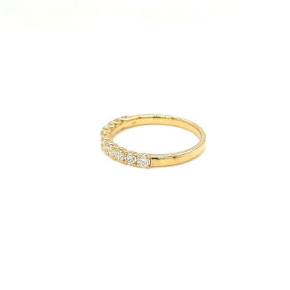 10 Dia Half Eternity Ring 0.5ct - JMW Jewelry Wholesale