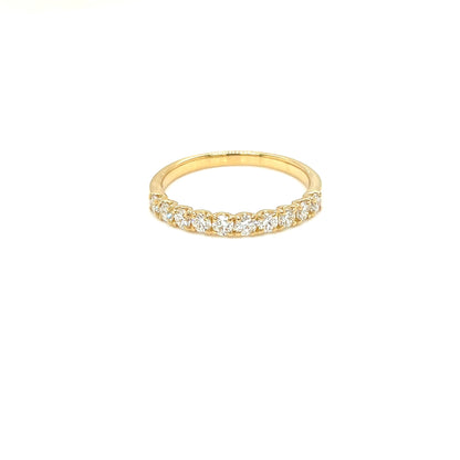 10 Dia Half Eternity Ring 0.5ct - JMW Jewelry Wholesale