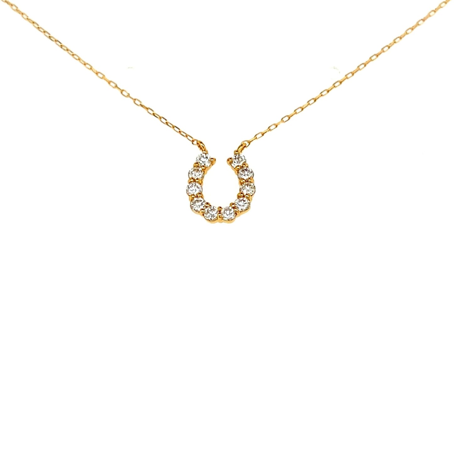 10 Dia Horseshoe Necklace 0.25ct - JMW Jewelry Wholesale