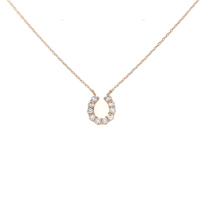 10 Dia Horseshoe Necklace 0.25ct - JMW Jewelry Wholesale