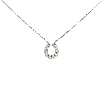 10 Dia Horseshoe Necklace 0.25ct - JMW Jewelry Wholesale