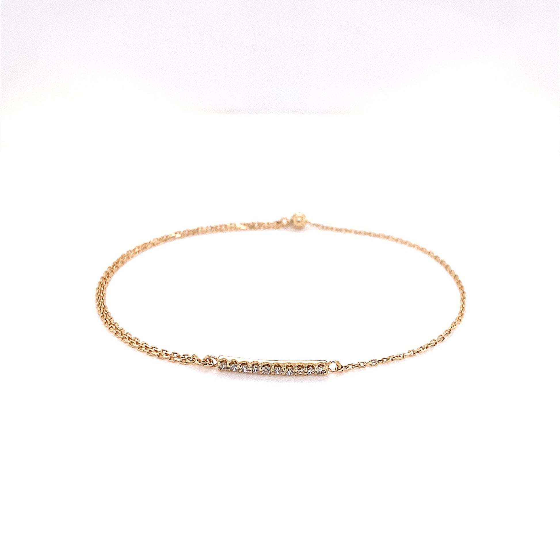 10 Dia Row Bracelet 0.1ct - JMW Jewelry Wholesale