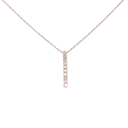 10 Diamond Row Necklace 0.1ct - JMW Jewelry Wholesale