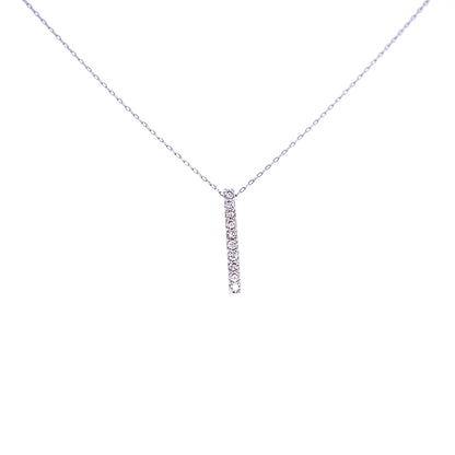 10 Diamond Row Necklace 0.1ct - JMW Jewelry Wholesale