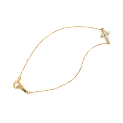 11 Dia Cross Bracelet 0.08ct - JMW Jewelry Wholesale