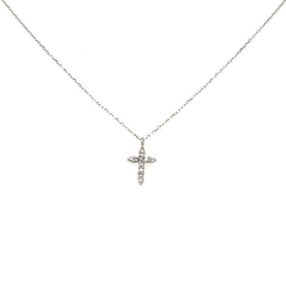 11 Dia Cross Necklace 0.05ct - JMW Jewelry Wholesale