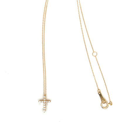 11 Dia Cross Necklace 0.1ct - JMW Jewelry Wholesale