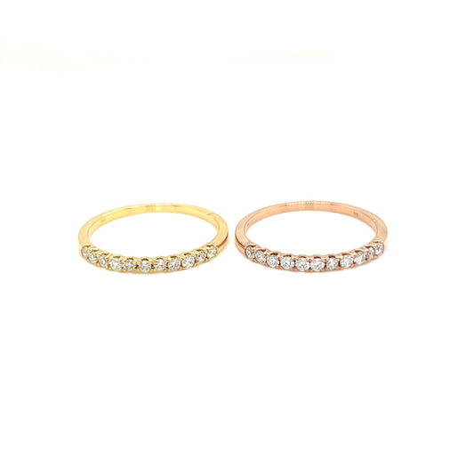 11 Dia Half Eternity Ring 0.2ct - JMW Jewelry Wholesale