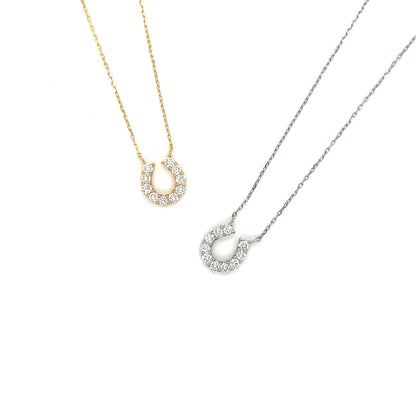 11 Dia Horseshoe Necklace 0.2ct - JMW Jewelry Wholesale