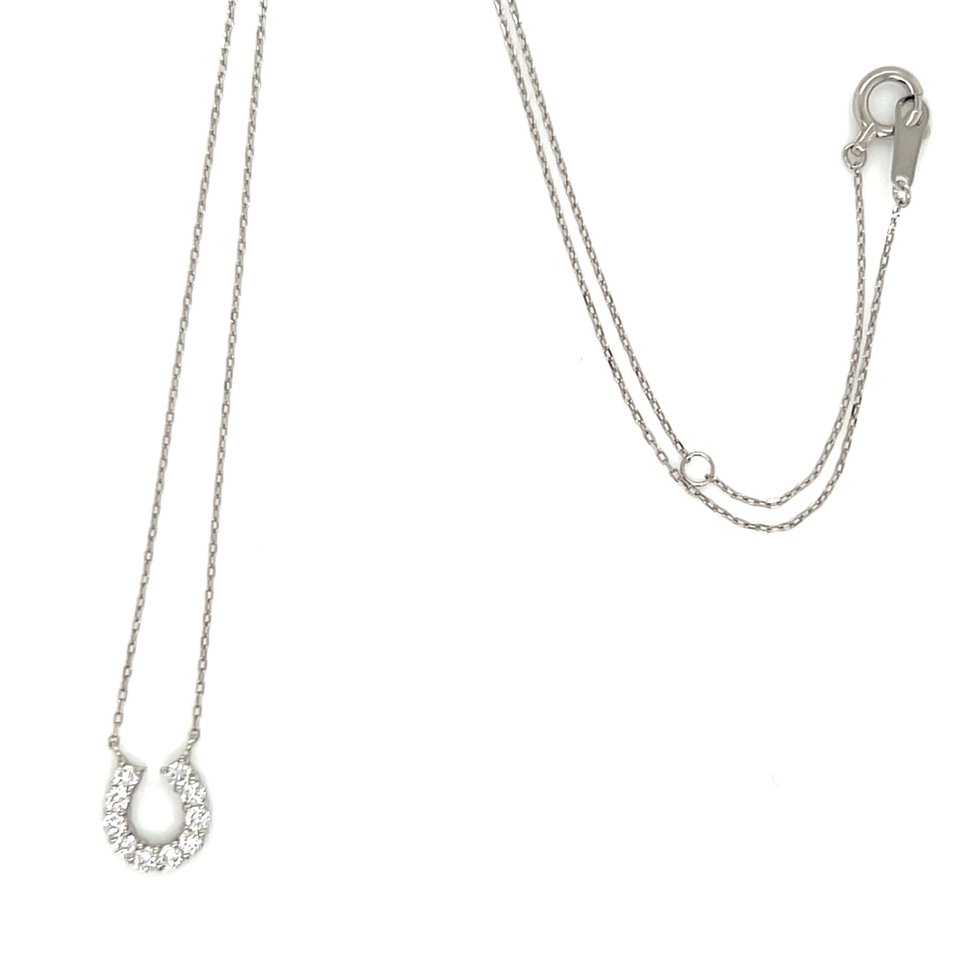 11 Dia Horseshoe Necklace 0.2ct - JMW Jewelry Wholesale
