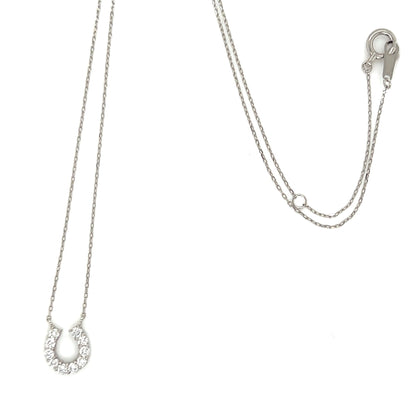 11 Dia Horseshoe Necklace 0.2ct - JMW Jewelry Wholesale