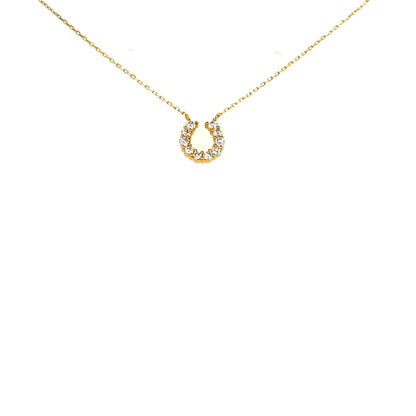 11 Dia Horseshoe Necklace 0.2ct - JMW Jewelry Wholesale
