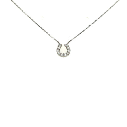 11 Dia Horseshoe Necklace 0.2ct - JMW Jewelry Wholesale