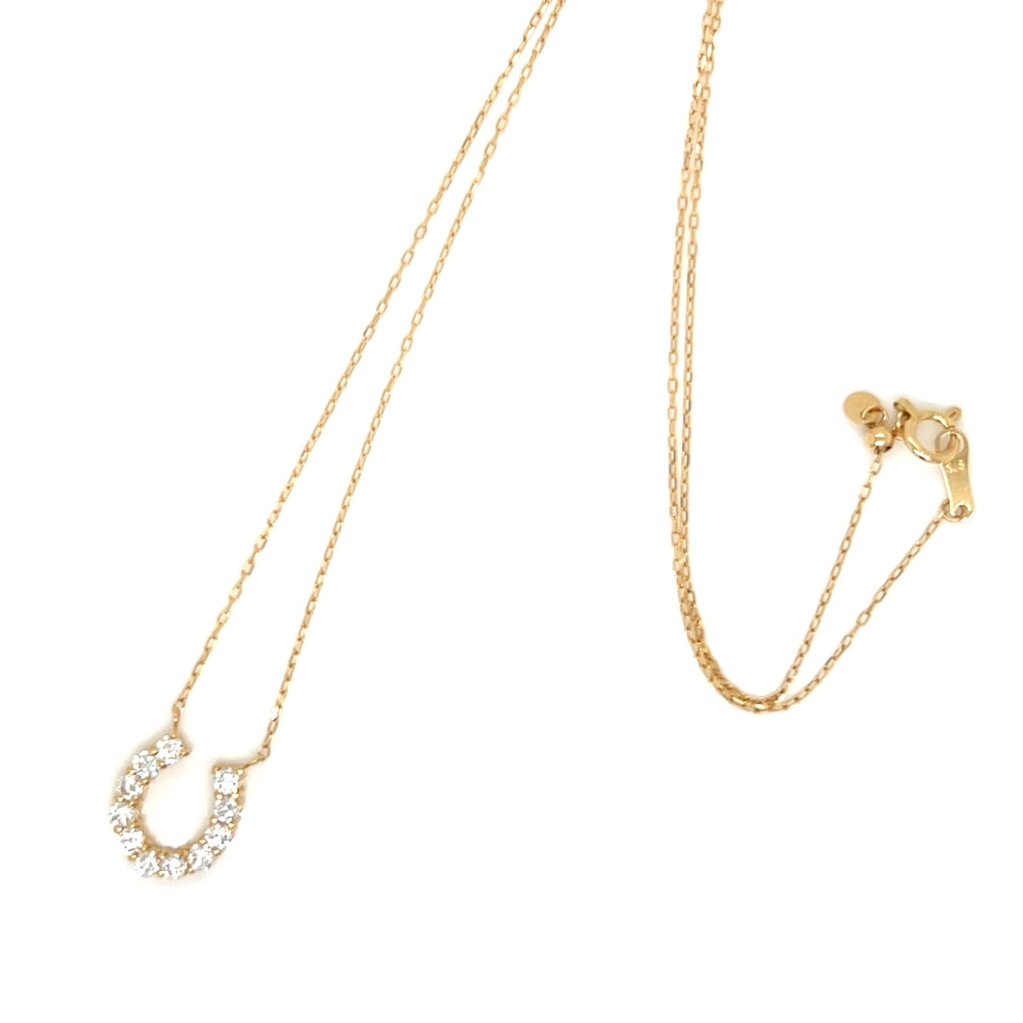 11 Dia Horseshoe Necklace 0.5ct - JMW Jewelry Wholesale