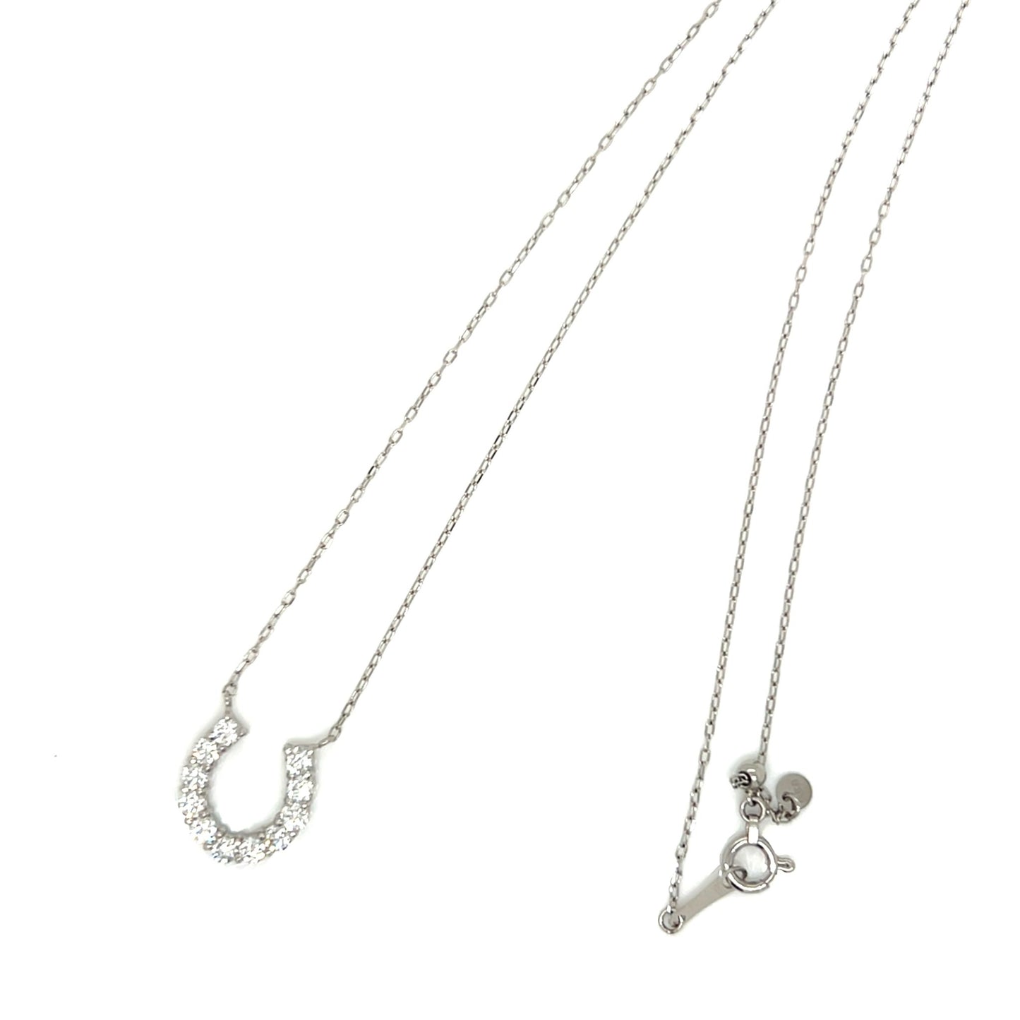 11 Dia Horseshoe Necklace 0.5ct - JMW Jewelry Wholesale