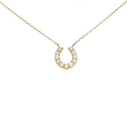 11 Dia Horseshoe Necklace 0.5ct - JMW Jewelry Wholesale