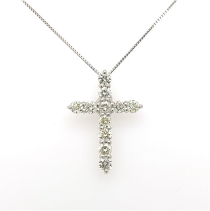 11Dia Cross Necklace 2ct - JMW Jewelry Wholesale