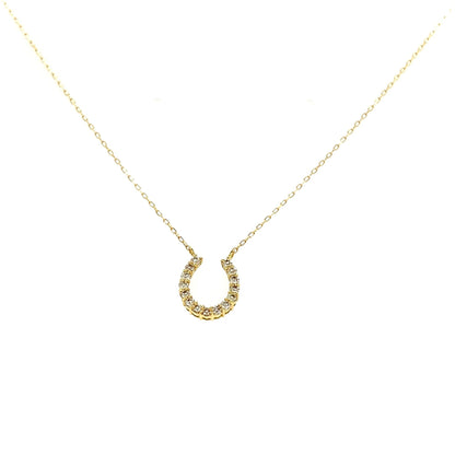 15 Dia Horseshoe Necklace 0.2ct - JMW Jewelry Wholesale