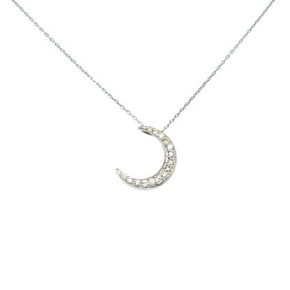 15 Dia Moon Necklace 0.18ct - JMW Jewelry Wholesale