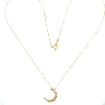 15 Dia Moon Necklace 0.18ct - JMW Jewelry Wholesale