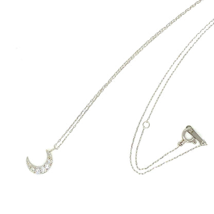 5 Dia Moon Necklace 0.1ct