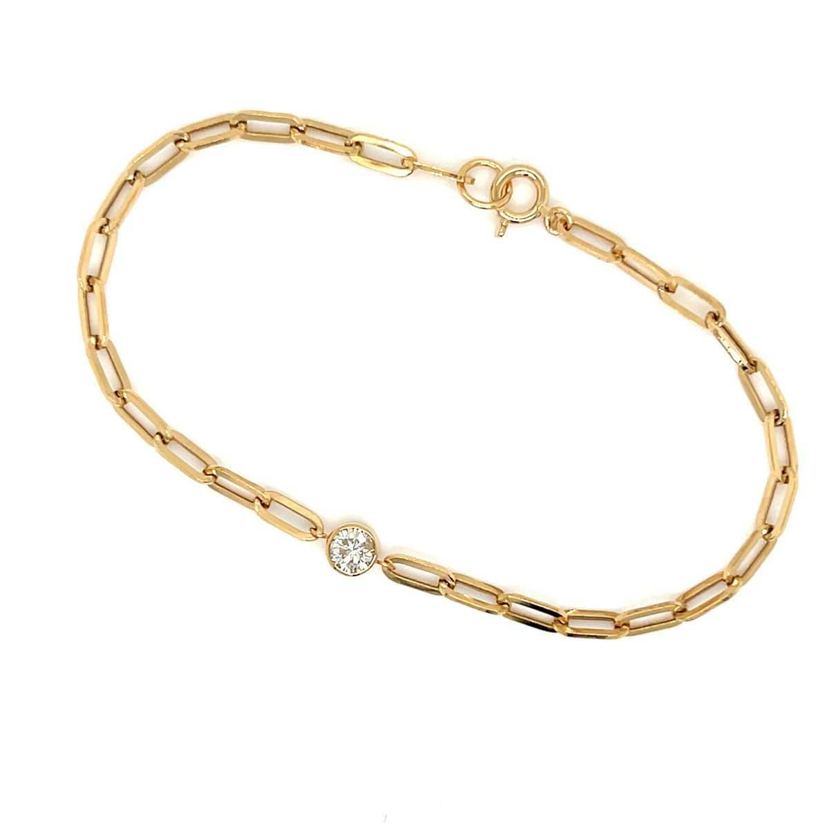 Paperclip Reversible Bubble Flower Bracelet 0.2ct