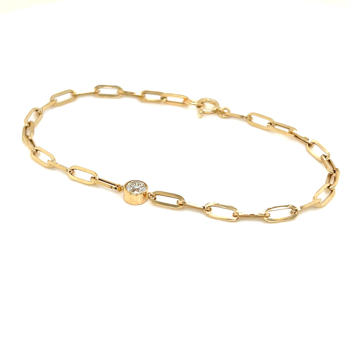 Paperclip Reversible Bubble Flower Bracelet 0.2ct