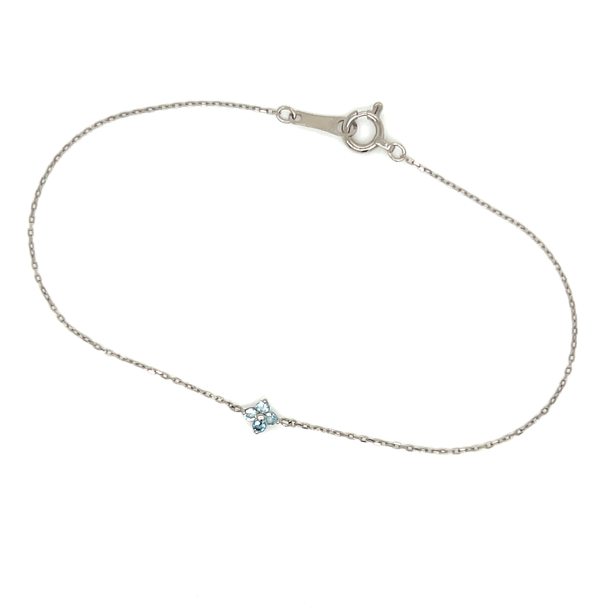 Blue Topaz Clover Bracelet