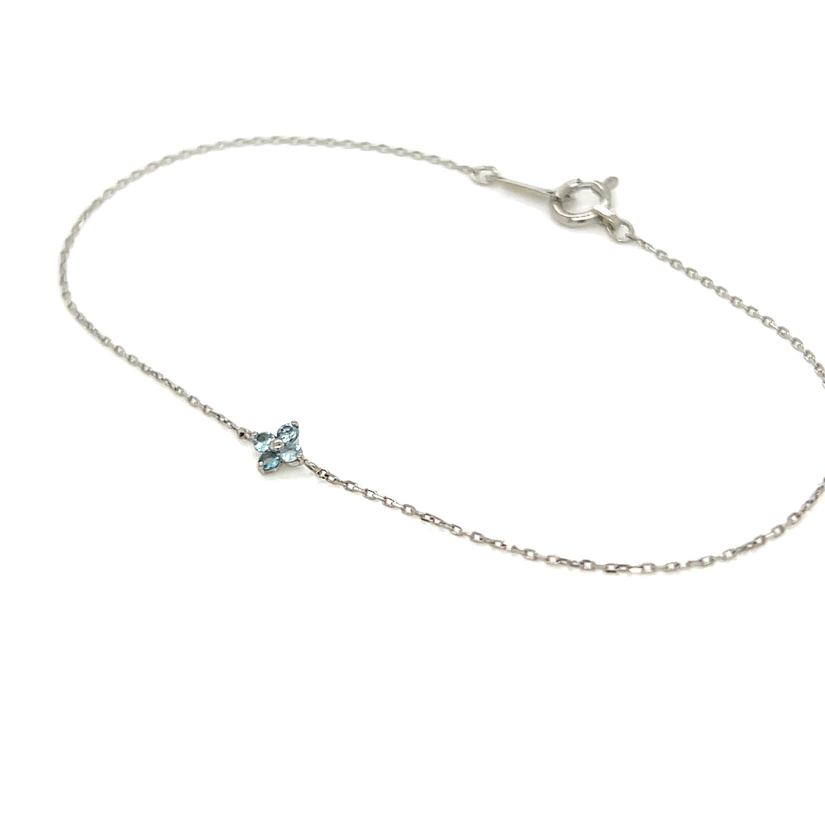 Blue Topaz Clover Bracelet