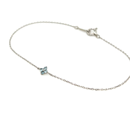 Blue Topaz Clover Bracelet