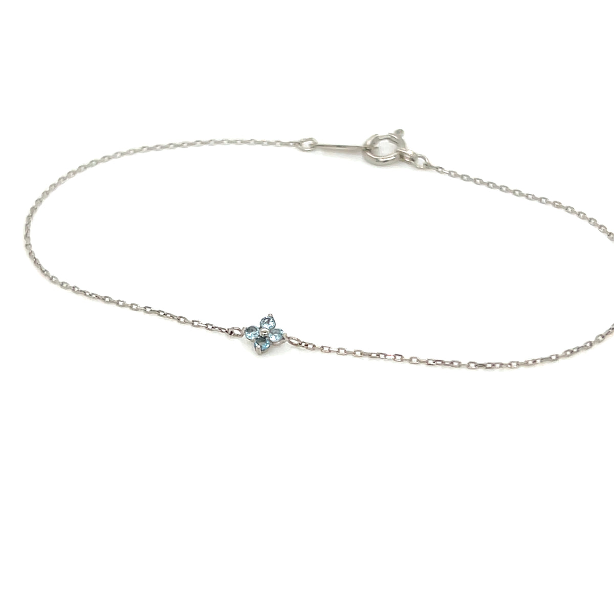 Blue Topaz Clover Bracelet