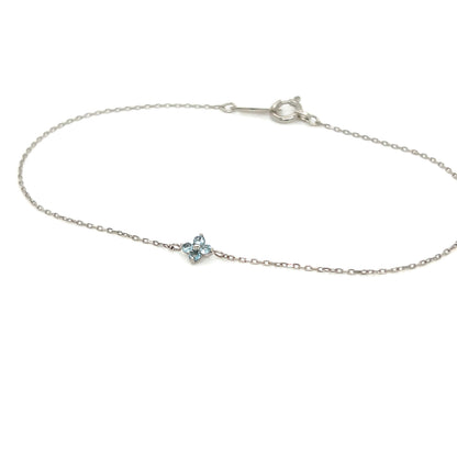Blue Topaz Clover Bracelet