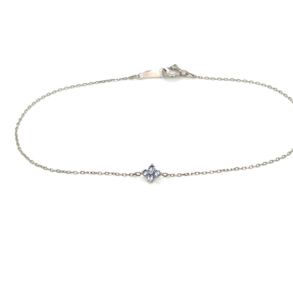 Tanzanite Clover Bracelet