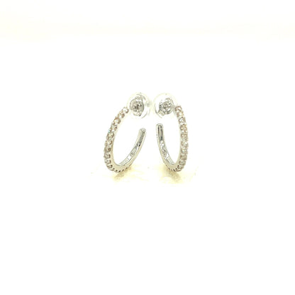 16 Dia Hoop Earrings 0.25ct - JMW Jewelry Wholesale