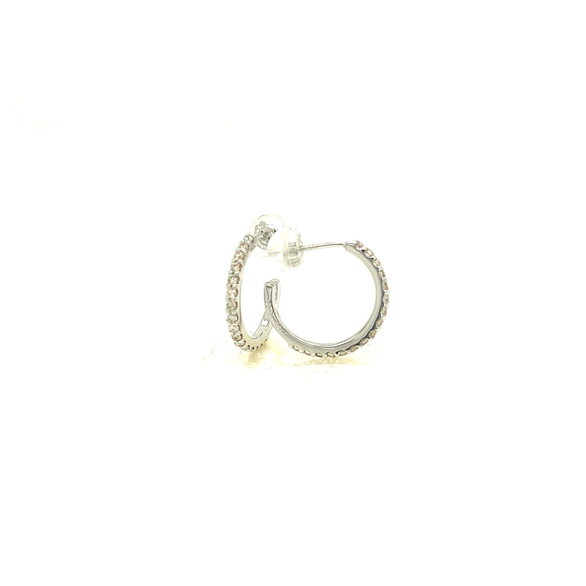 16 Dia Hoop Earrings 0.25ct - JMW Jewelry Wholesale