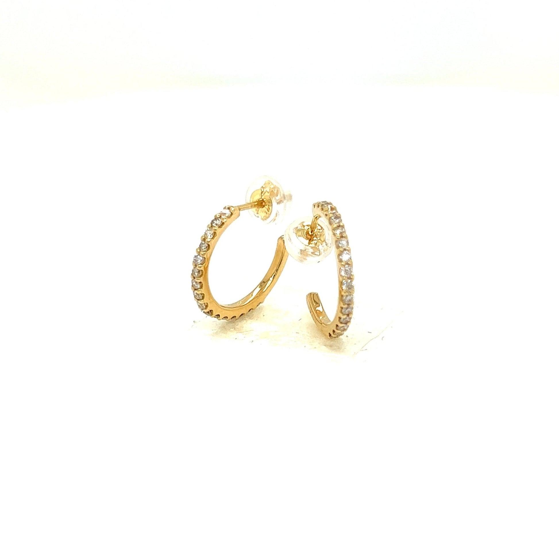 16 Dia Hoop Earrings 0.25ct - JMW Jewelry Wholesale